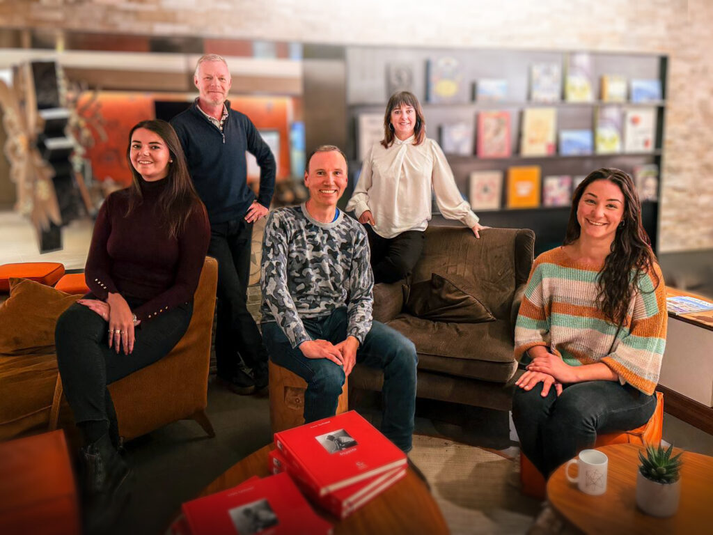 De gauche à droite : Juliette Martínez, Augustin Jacqmin, Olivier Pairault, Valérie Patty, Manon Lévy